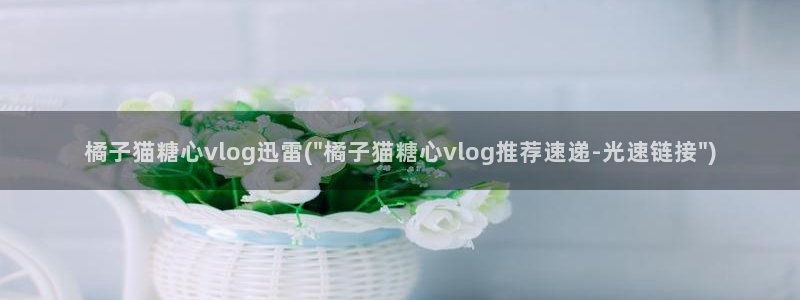 糖心时间vlog:橘子猫糖心vlog迅雷(\